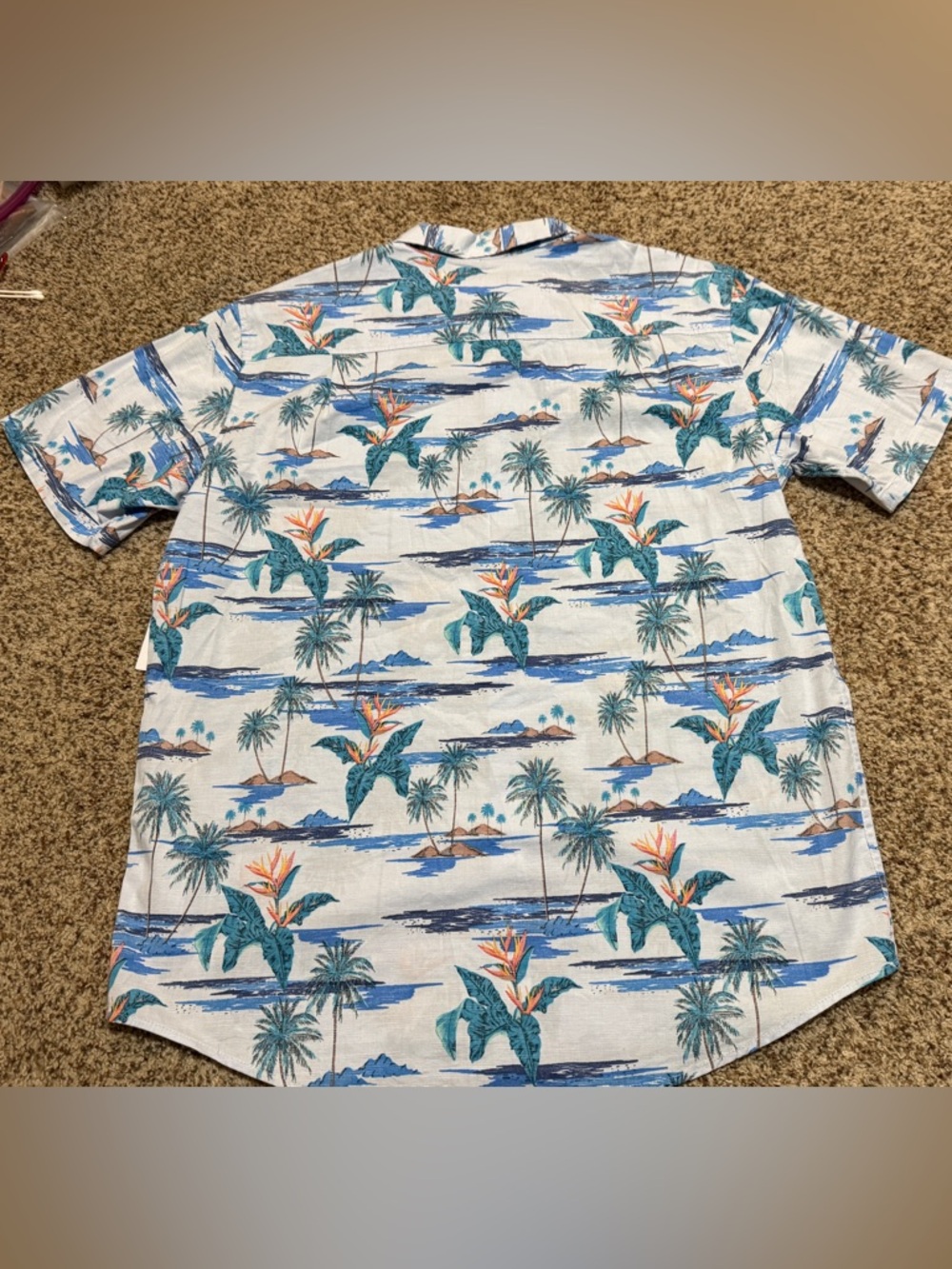 Hurley Mens Tropical Hawaiian Button Down Shirt Size S NWT - Picture 7 of 7